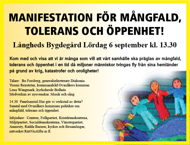 Annons Manifestation för mångfald 6 sep web